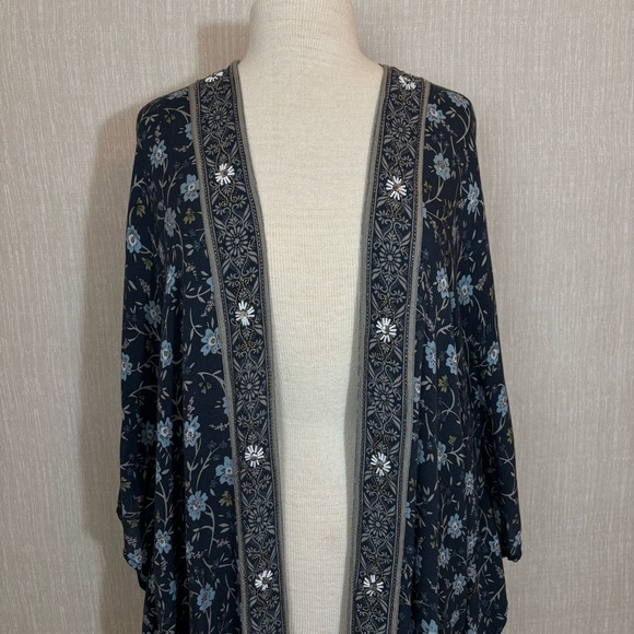 J. Jill Floral Artisanal Beaded Kimono - Picture 2 of 6